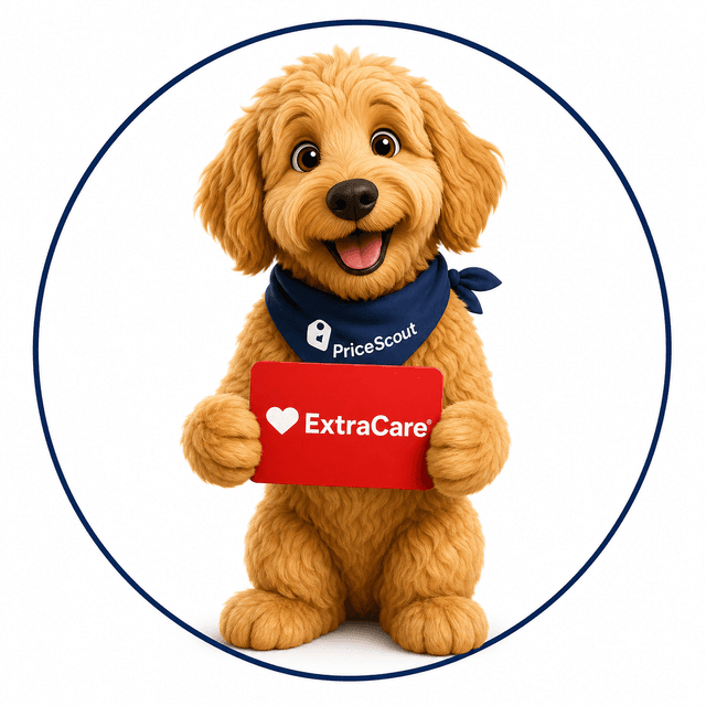 Scout holding a CVS ExtraCare-style card