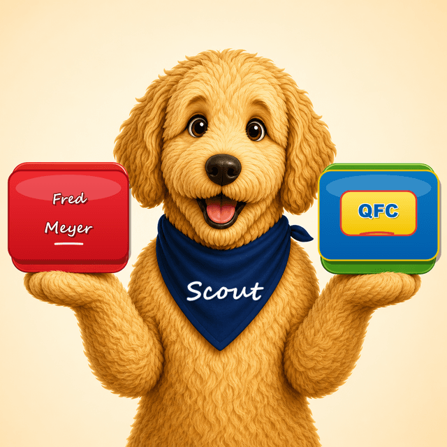 Scout comparing Fred Meyer and QFC