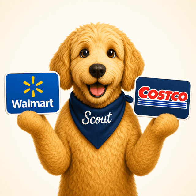 Scout comparing Walmart and Costco