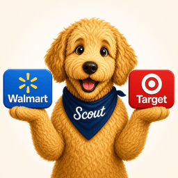 Scout comparing Walmart and Target