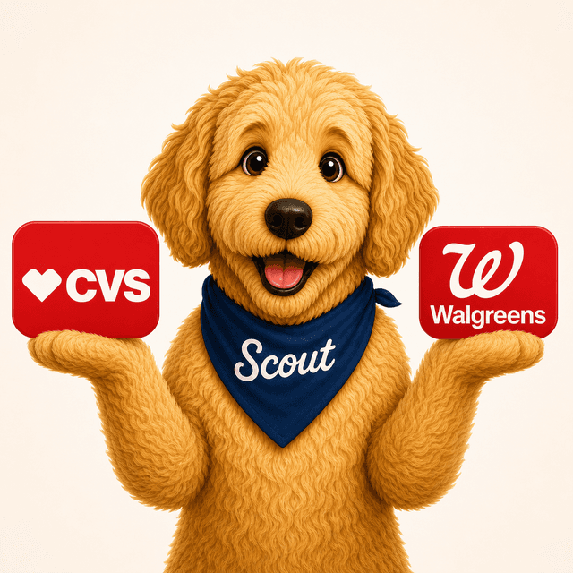 Scout comparing CVS and Walgreens