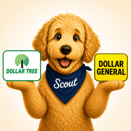 Scout comparing Dollar General and Dollar Tree