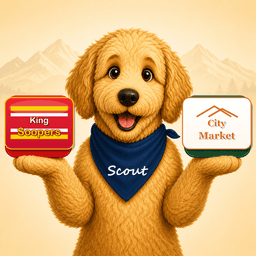 Scout comparing King Soopers and City Market